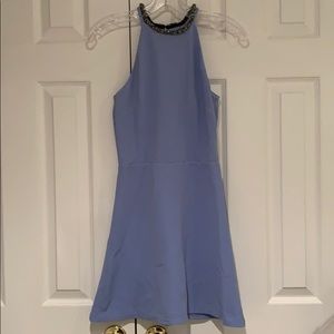 Topshop light blue beaded dress